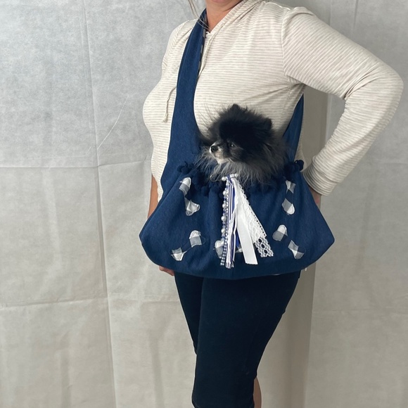 DESIGNER "FURBABY" TOTE CARRIER (NWOT) HANDMADE - Picture 4 of 15